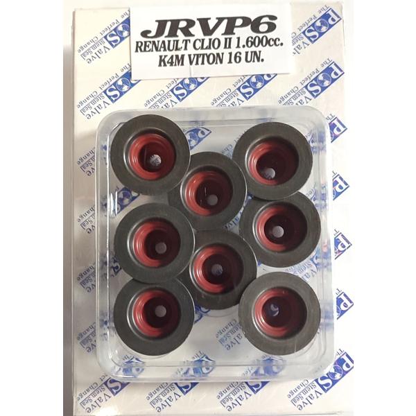 JUEGO RETEN VALVULA RENAULT CLIO II 1.600cc. . VITON . 16 UNIDAD