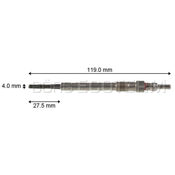 BUJIA INCANDESCENTE PRE-POSTCALENTAMIENTO    CITROEN NEMO 1.3 HD