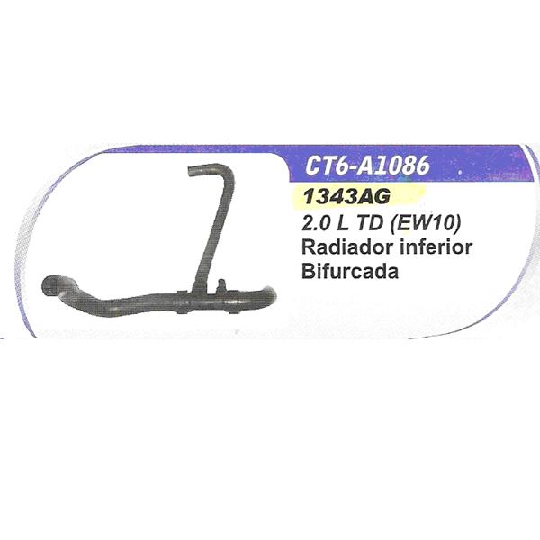 MANGUERA RADIADOR RADIADOR INFERIOR BIFURCADA PEUGEOT DW10