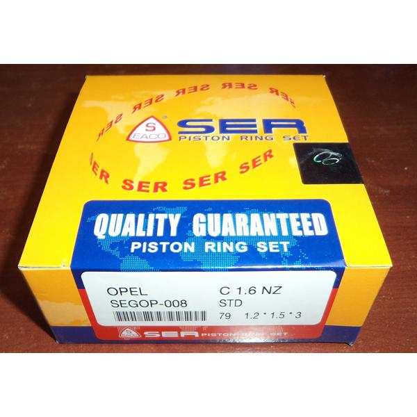  JUEGO ANILLOS CHEVROLET CORSA 1.6 8v. ENG: C16NZ STD  1.20 x 1.