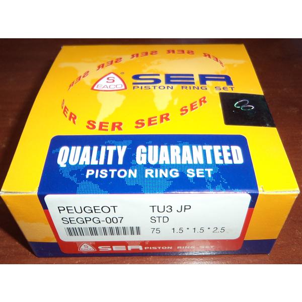  JUEGO ANILLOS PEUGEOT 205 Eng: TU3 JP STD.  1.5 x 1.5 x 2.5