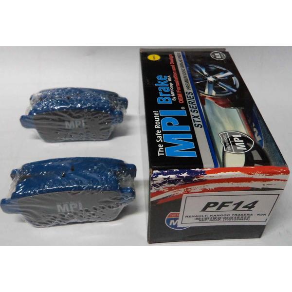 JUEGO PASTILLAS FRENO SEMIMETALICAS  RENAULT KANGOO K9K TRASERA