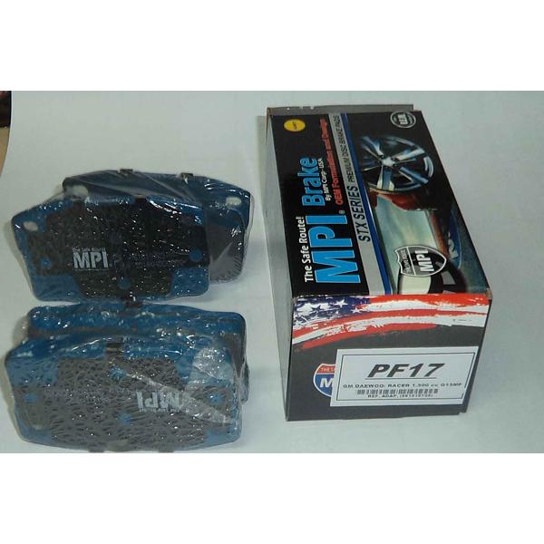 JUEGO PASTILLAS FRENO SEMIMETALICAS  DAEWOO  RACER 1.500CC.